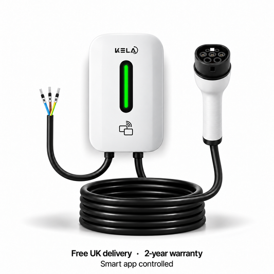 Kela Volt 7kW Smart EV Charger – 7.5m Tethered Type 2 Cable
