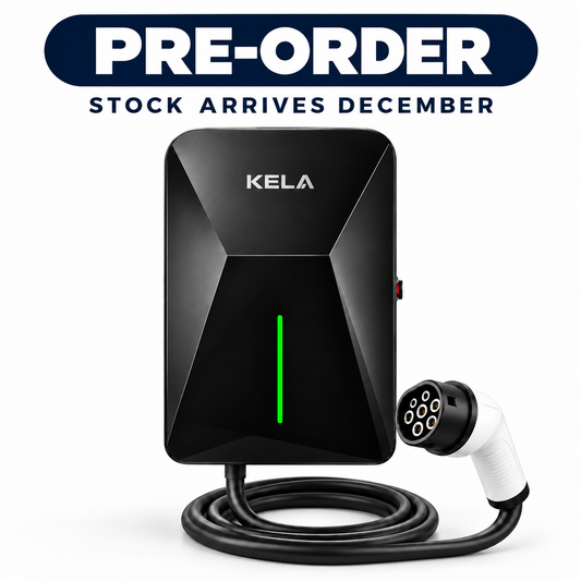 Kela Stealth 7kW Smart EV Charger – 7.5m Tethered Type 2
