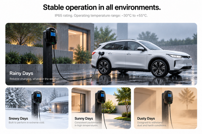 Kela Pulse 7kW Smart EV Charger with LCD Display – 7.5m & 10m Type 2