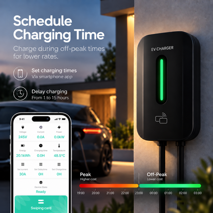 Kela Volt 7kW Smart EV Charger – 7.5m Tethered Type 2 Cable