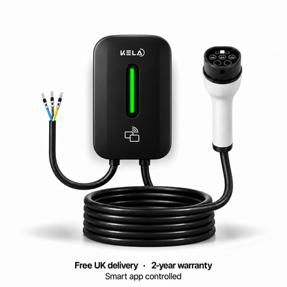 Kela Volt 7kW Smart EV Charger – 7.5m Tethered Type 2 Cable
